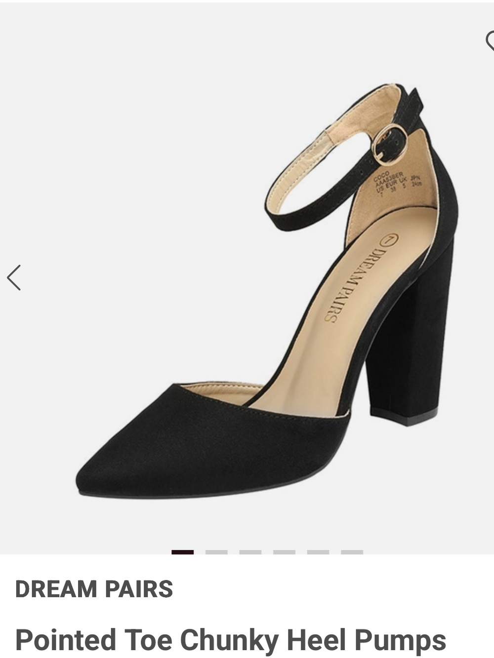 Dream Pairs suede pumps NWOT